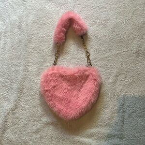 Color pink shoulder bag
